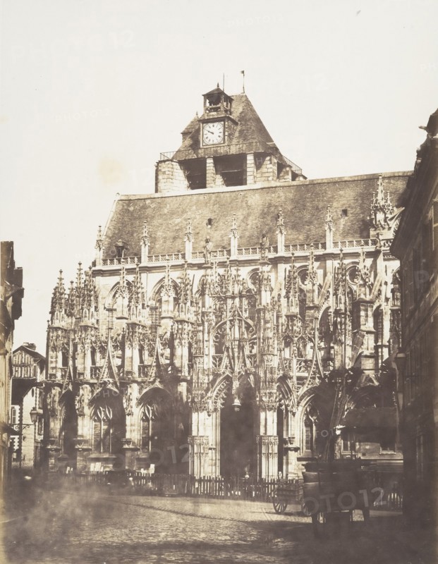 Cathédrale de Louviers, vue générale, 1852-54.