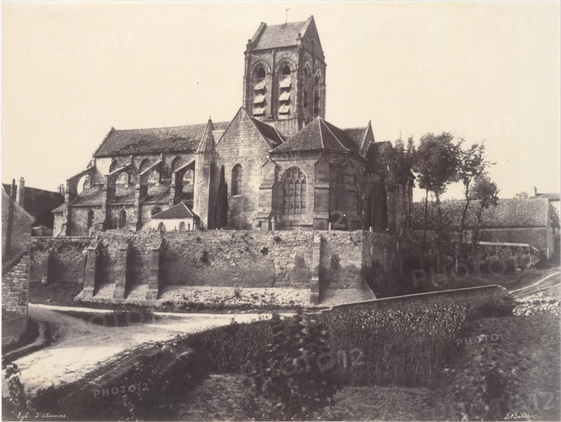Eglise d'Auvers, 1855, printed 1855-57.