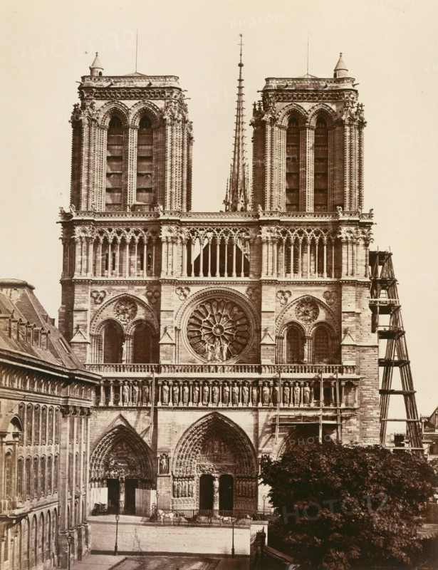 Notre-Dame (façade), 1860s.