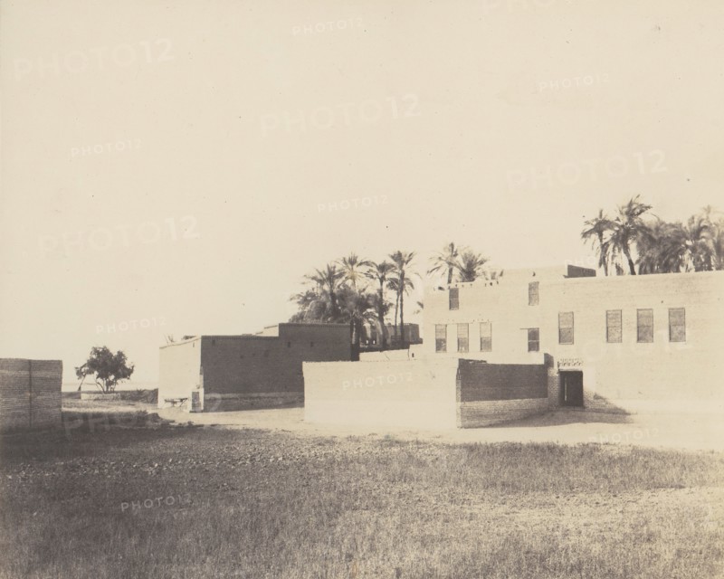 Syout, Habitations Arabes sur le Bord du Nil, 1851-52, printed 1853-54.