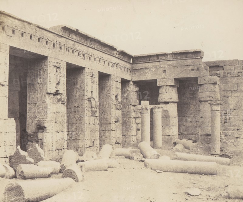 Médinet-Abou (Thèbes). Constructions Postérieures - Deuxiéme Cour, 1851-52, printed 1853-54.