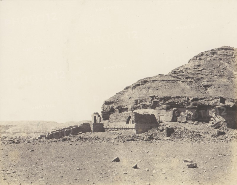 El-Kab (éléthya), Vue Générale de l'Hémi-Spéos, 1851-52, printed 1853-54.