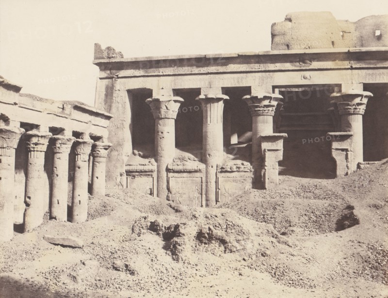 Edfou (Apollonopolis Magna), Galerie Latérale de la Cour et Pronaos, 1851-52, printed 1853-54.
