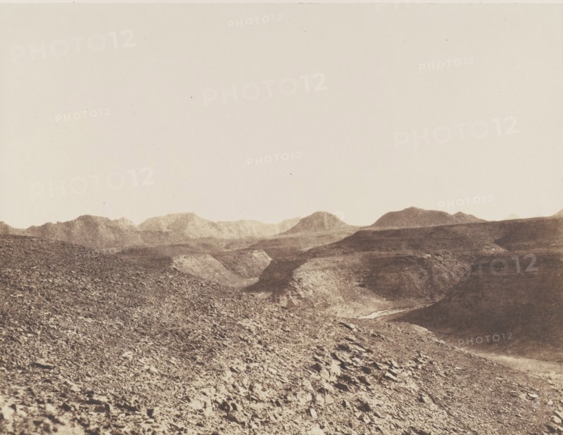 Nubie, Environs d'Ibrim, Chaine Arabique - Vue d'un Ravin, 1851-52.