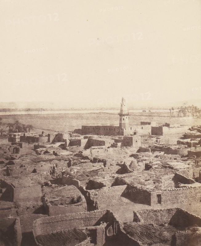 Edfou, Aspect Générale de la Ville Vue de la Plateforme Centrale du Pylône, 1851-52, printed 1853-54.