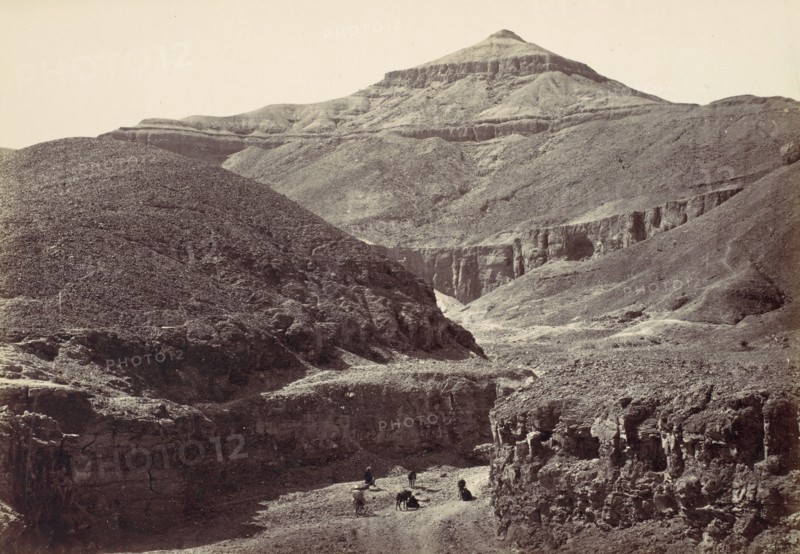 Valley of the Tombs of the Kings, Thebes, 1857.