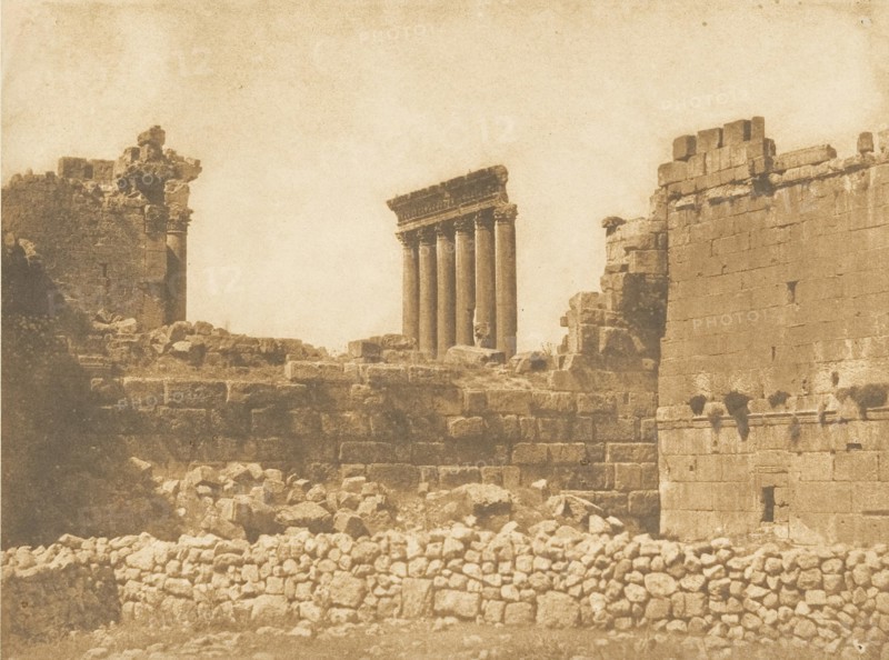 Vue générale des ruines de Baâlbek, prise à l'Est, September 1850.