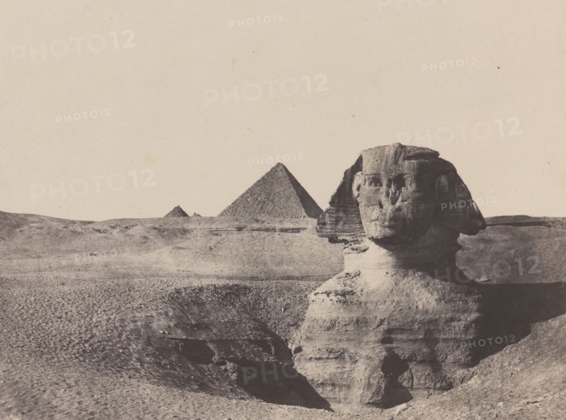 égypte Moyenne, Le Sphinx, December 1849, printed 1852.