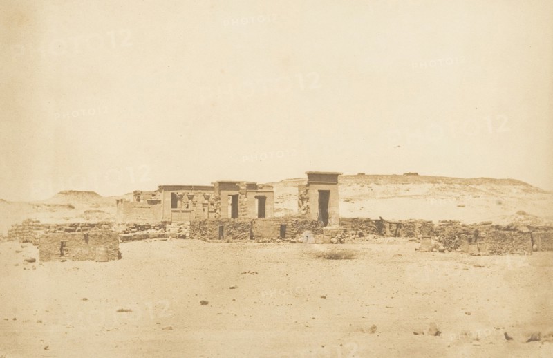 Vue générale du Temple et du Village de Déboude (Parembole), April 10, 1850.