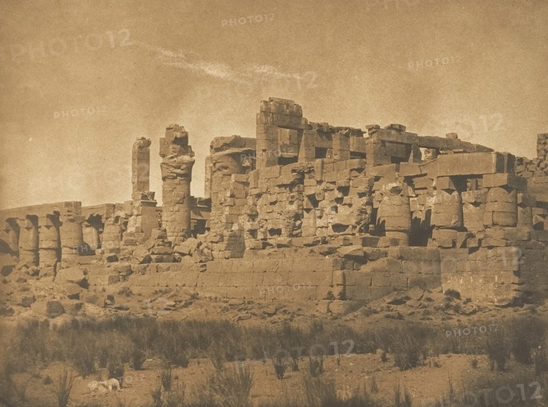 Vue de la Salle Hypostyle du palais de Karnac, prise sur l'angle N.E., 1849-50.