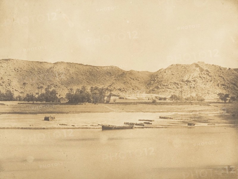 Vue prise au Sud-Est de Philae - Cherk-el-Hesseh, 1849-50.