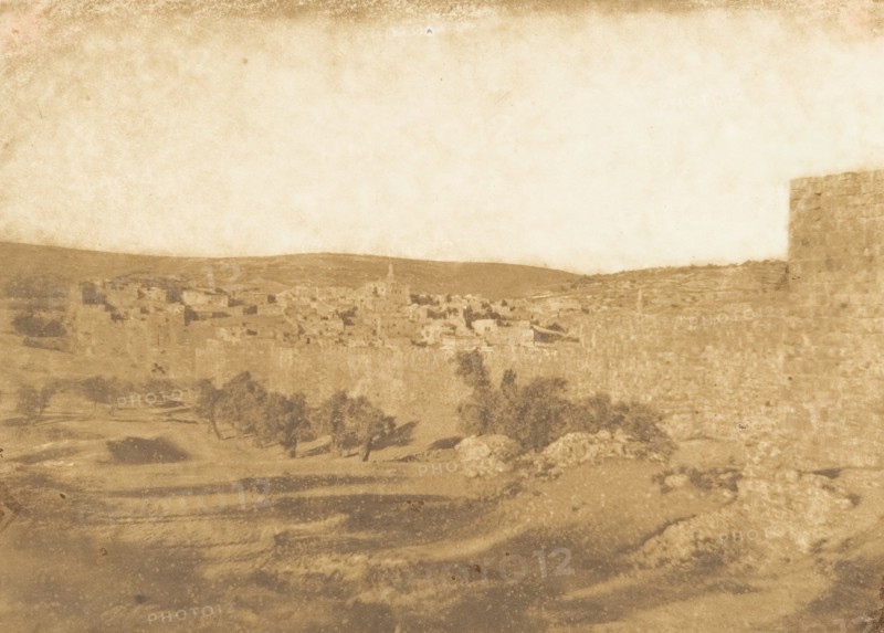 Vue prise au Nord-Ouest de Jérusalem, August 1850.