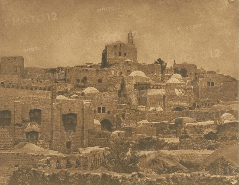 Vue de la Mosquée d'El-Melouyeh et d'un quartier de Jérusalem, August 1850.