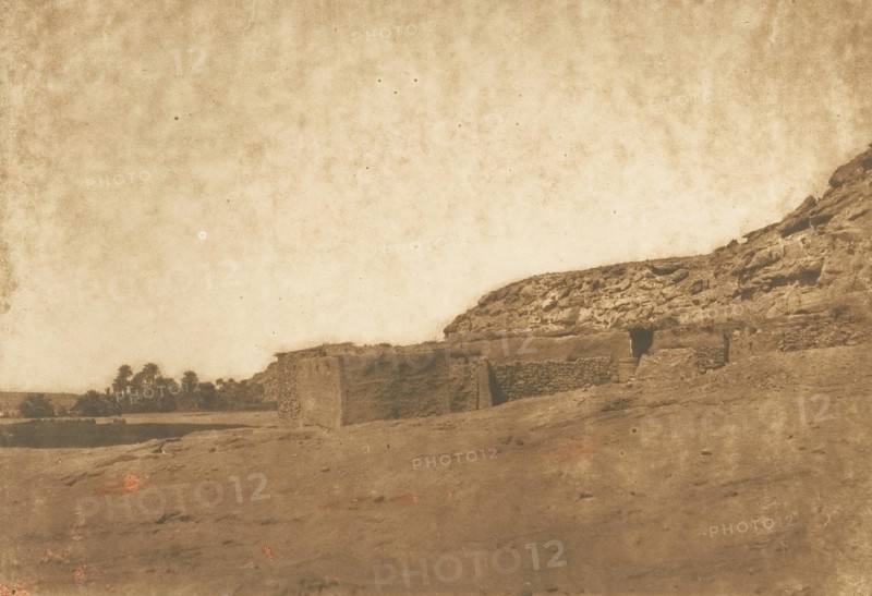 Vue prise au Village d'Abou-hor (Tropique du Cancer), April 1850.