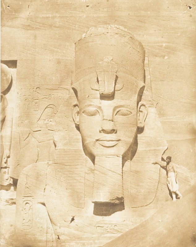 Colosse médial du Spéos d'Phré, à Abousembil, March 29, 1850.