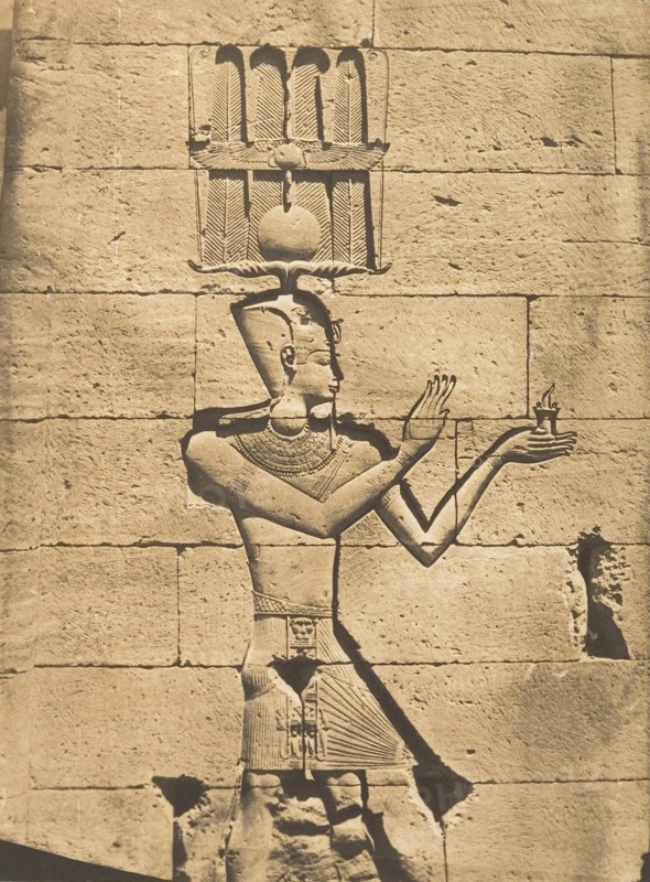 Ptolémée-Cæsarion - Bas-relief du Temple de Kalabcheh (Talmis), April 8, 1850.