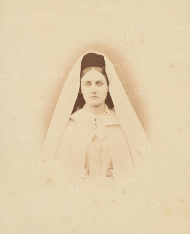 Nonne blanche (tete), 1860s.