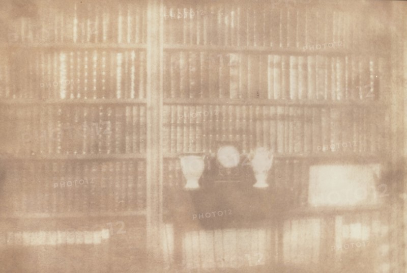 [Bookcase at Lacock Abbey], 1839.