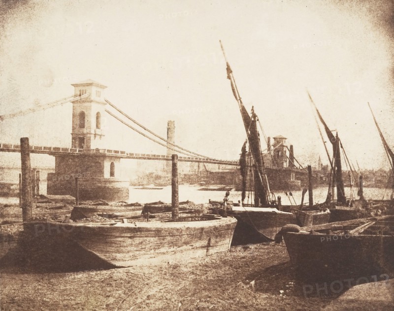 [Hungerford Suspension Bridge], ca. 1845.