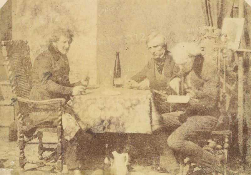 Group of Gentlemen Conversing over a Glass of Wine, February 7, 1846.