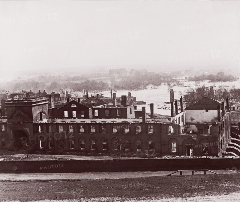Ruins of Arsenal, Richmond, Virginia, 1865. Formerly attributed to Mathew B. Brady.