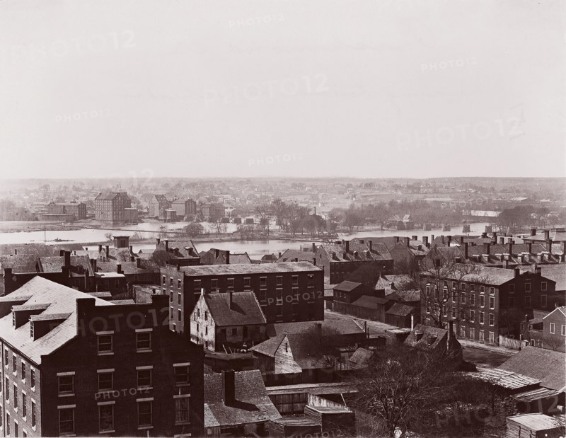 Richmond, Virginia. Looking toward Manchester, ca. 1865. Formerly attributed to Mathew B. Brady.
