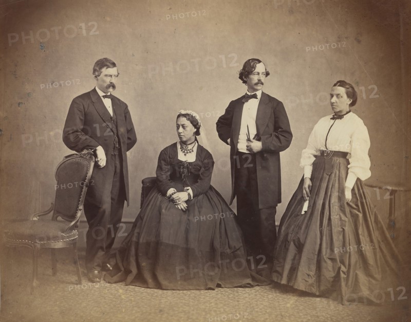 Queen Emma of Hawaii and Her Entourage, 1865.