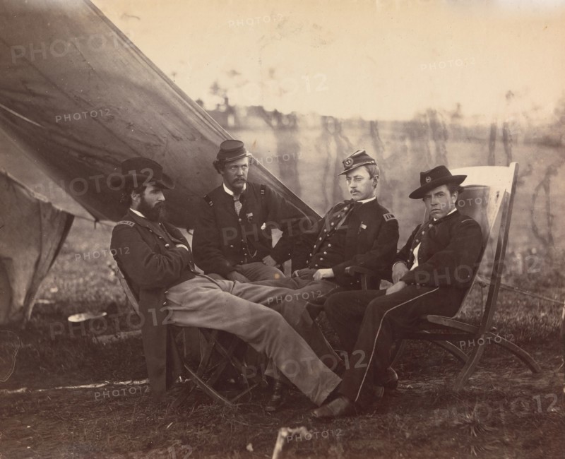 [Four Officers], ca. 1864.