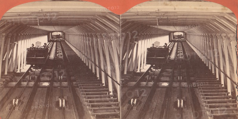 Group of 3 Stereograph Views of Bridges and Railways at Niagara, 1860s-90s.