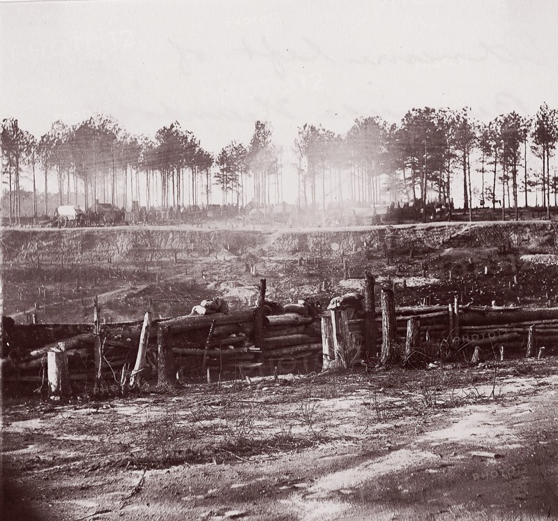 Extreme Left of Bermuda Hundred Lines, 1861-65. Formerly attributed to Mathew B. Brady.