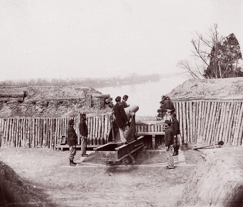 Cox's Landing, James River, 1864. Formerly attributed to Mathew B. Brady.