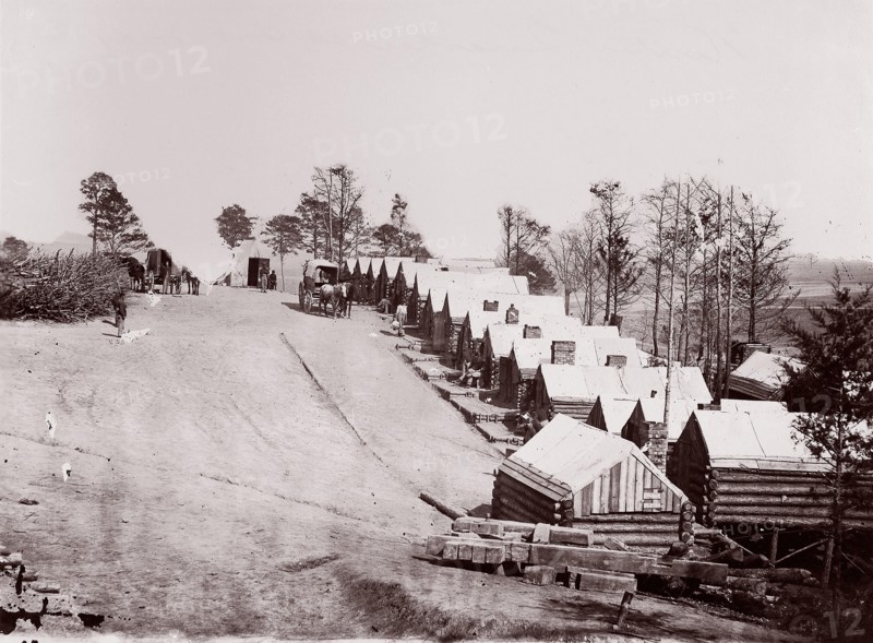Pontoon Bridge at Deep Bottom, James River, 1864. Formerly attributed to Mathew B. Brady.
