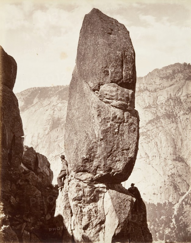 Magic Tower, Yosemite, ca. 1872, printed ca. 1876.
