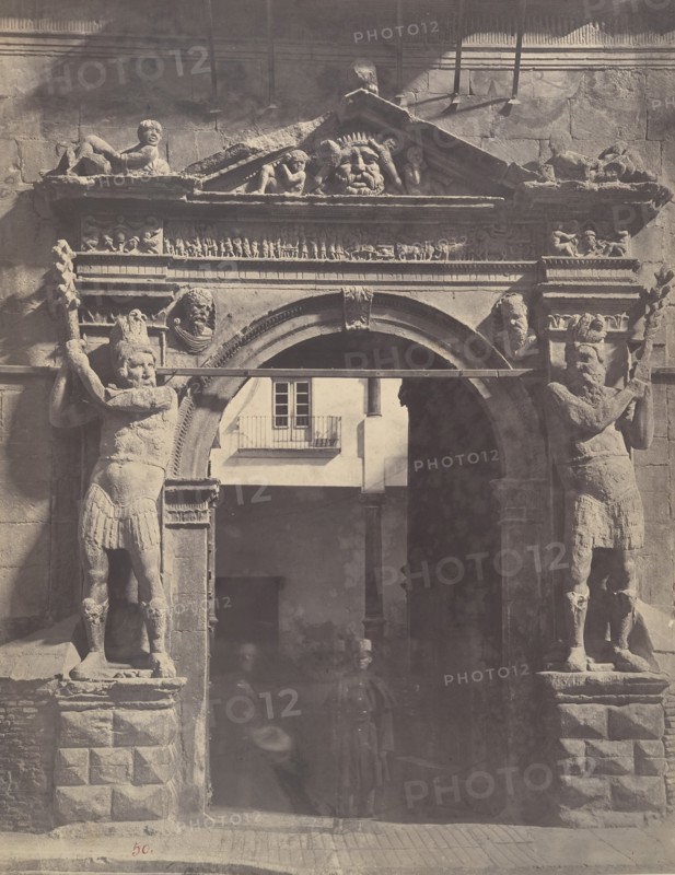 Zaragoza: Porta de los Gigantes, 1860.