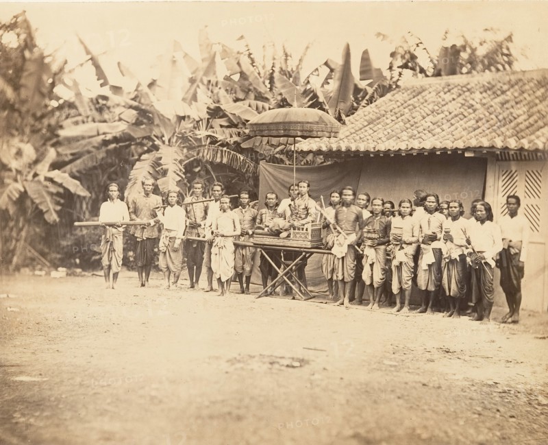 Prince Cambodgien et son Cortège, 1866.