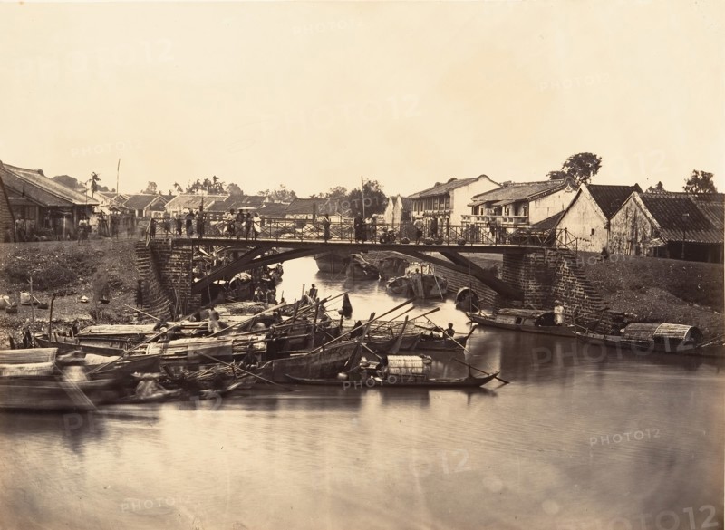 Vue de la Ville Chinoise (Cholen) Feuille No. 2, Saïgon, Cochinchine, 1866.