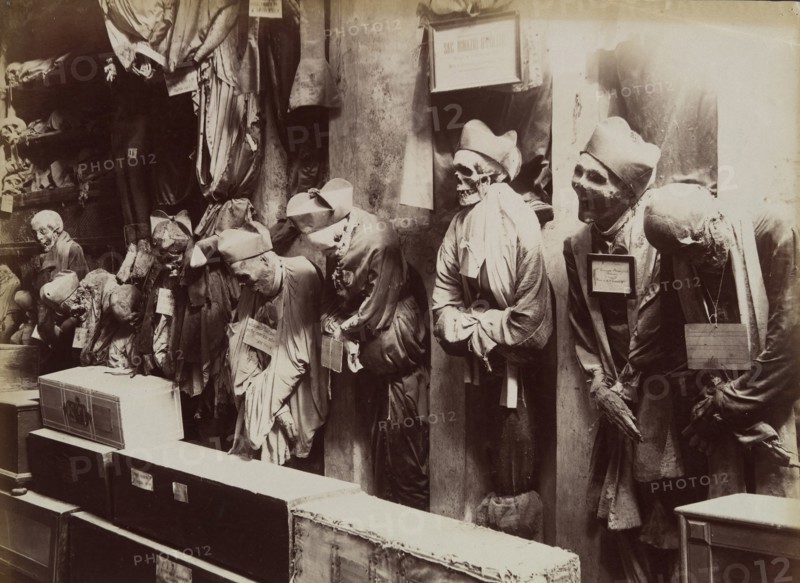 Catacombs, Convento dei Cappucini, Palermo, ca. 1895.