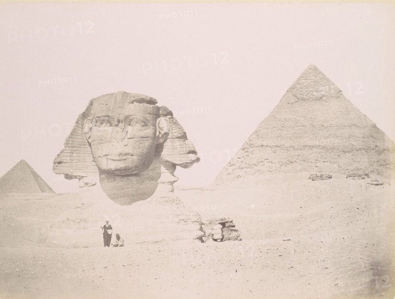 Pyramides et le Sphinx, 1860s-70s, printed ca. 1870.