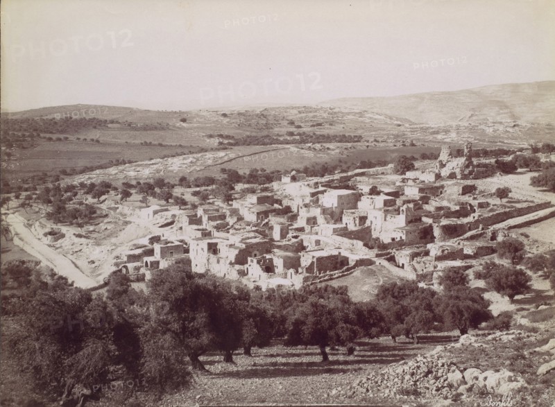 Vue générale de Bethany - General view of Bethany, ca. 1880.
