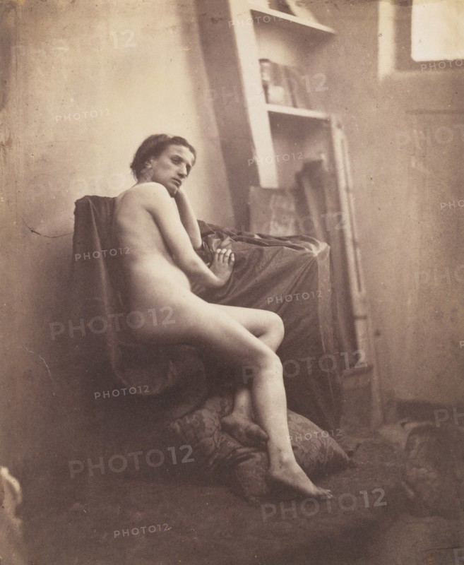 [Female Nude in Studio], 1856-59.