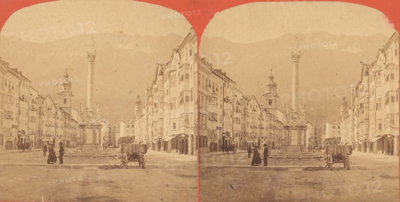 [Group of 5 Stereograph Views of Austria], 1870s-1910s.
