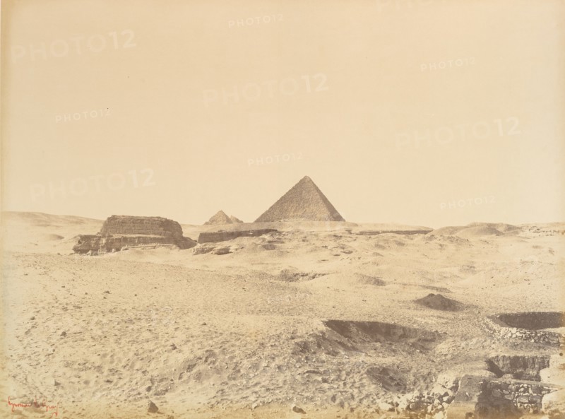 Pyramides de Gizèh, 1865-69.