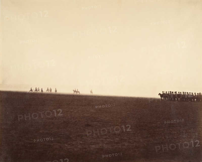 [Cavalry Maneuvers, Camp de Châlons], 1857.