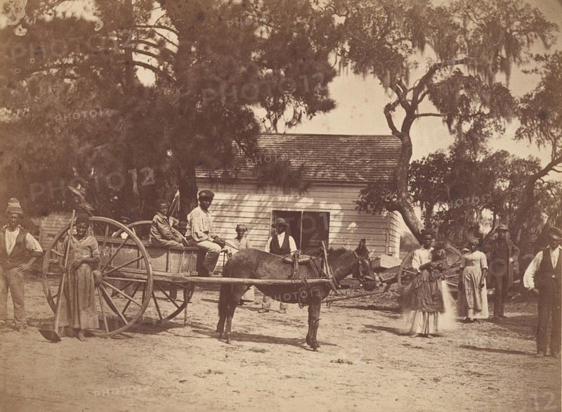 Negroes (Gwine to de Field), Hopkinson's Plantation, Edisto Island, South Carolina, 1862.