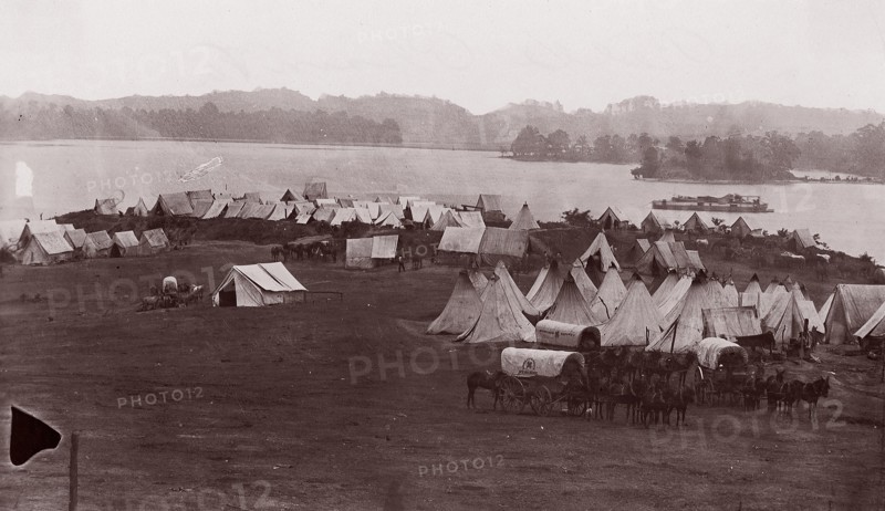 Belle Plain, Virginia, 1864. Formerly attributed to Mathew B. Brady.