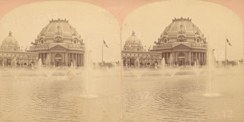 Group of 3 Stereograph Views of the 1901 Pan American Exposition, Buffalo, New York, 1850s-1910s.
