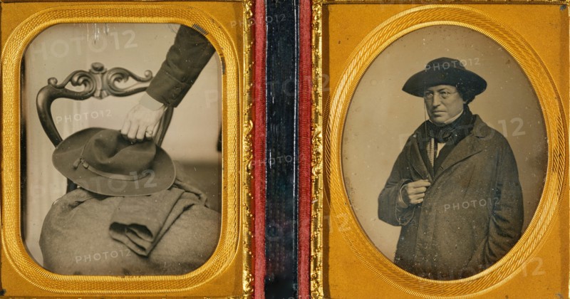 Cornelius Conway Felton with His Hat and Coat, early 1850s.