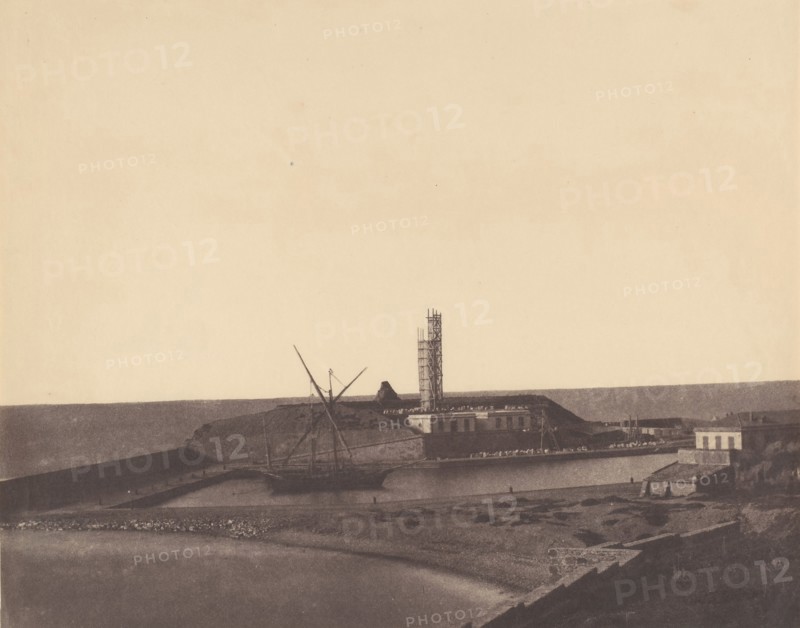 Boat in Harbor, Algeria, 1853-54.
