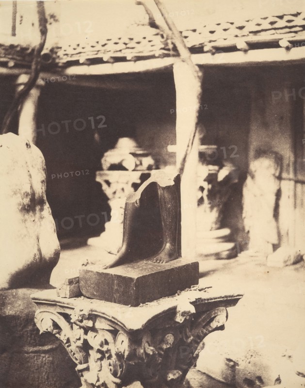Fragment of an Egyptian Statue in the Museum at Cherchell, Algeria, 1856.