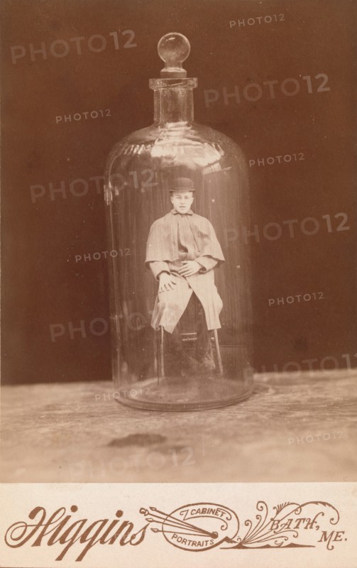 Man in Bottle, ca. 1888.
